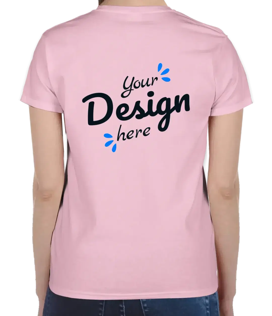 Ultra Cotton Women’s T-shirt Light Pink Back.webp