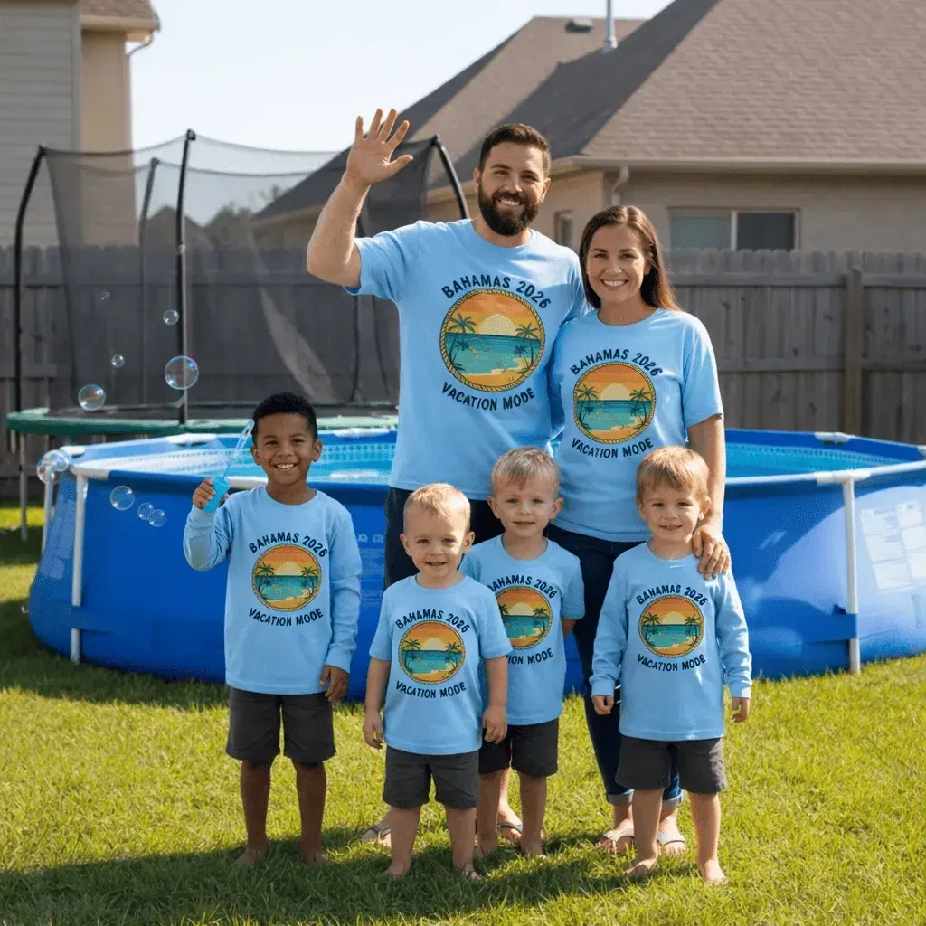 Same Day Custom Shirts For Family Vacation 