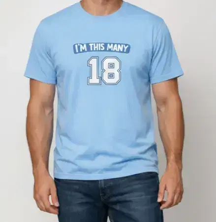 18th birthday shirts and designs with a Custom Birthday quote from Same Day Custom 18th birthday shirts and designs with a Custom Birthday quote from Same Day Custom