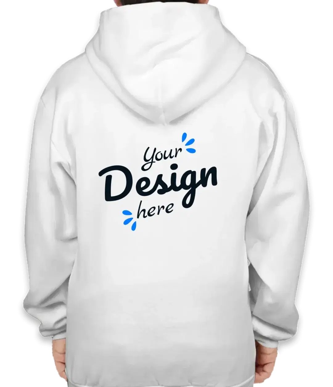 Youth Unisex Pullover Sports Grey Hoodie Back Youth Unisex Pullover Sports Grey Hoodie Back