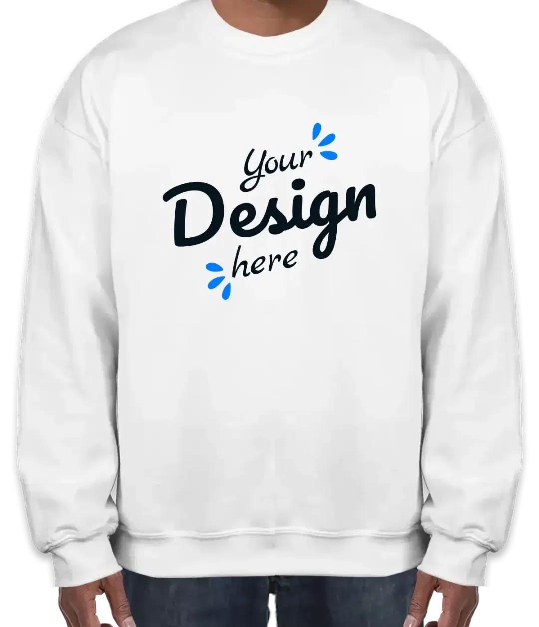 Adult Gildan White Sweatshirt Adult Gildan White Sweatshirt