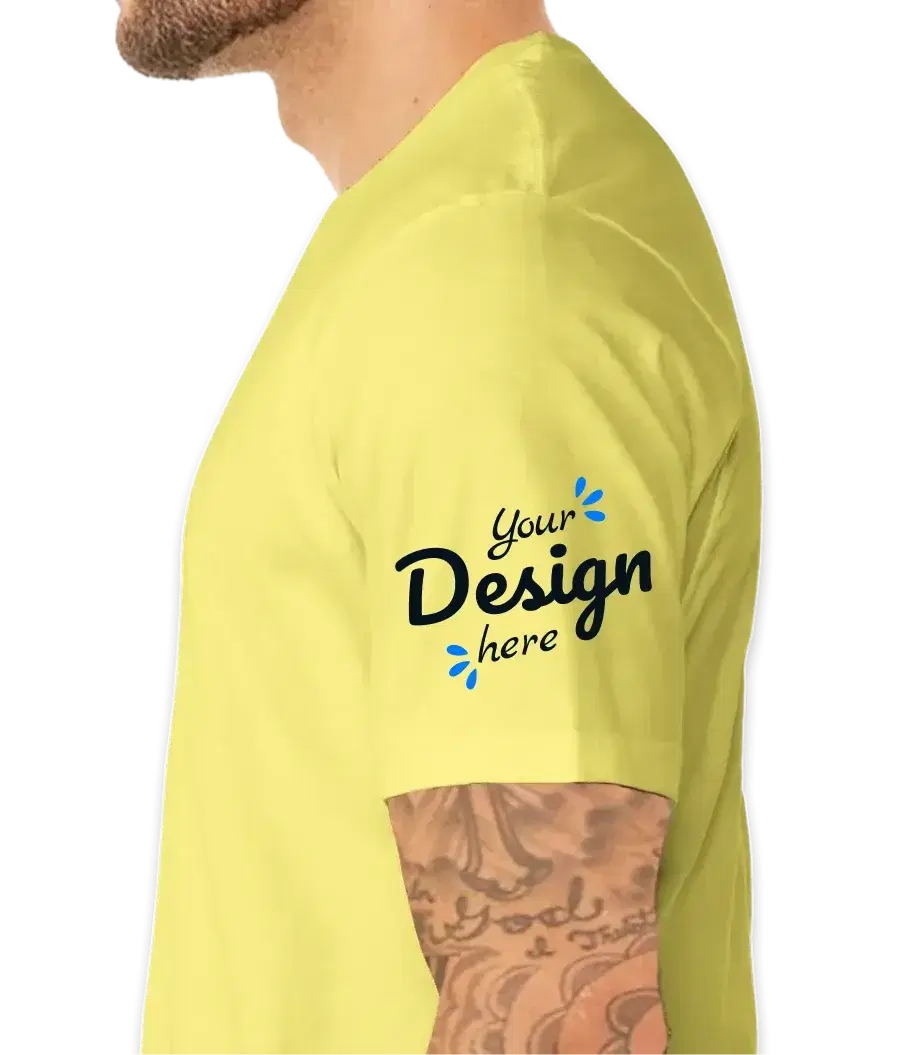 Adult Unisex Bella + Canvas Jersey Premium Yellow T-shirt Adult Unisex Bella + Canvas Jersey Premium Yellow T-shirt