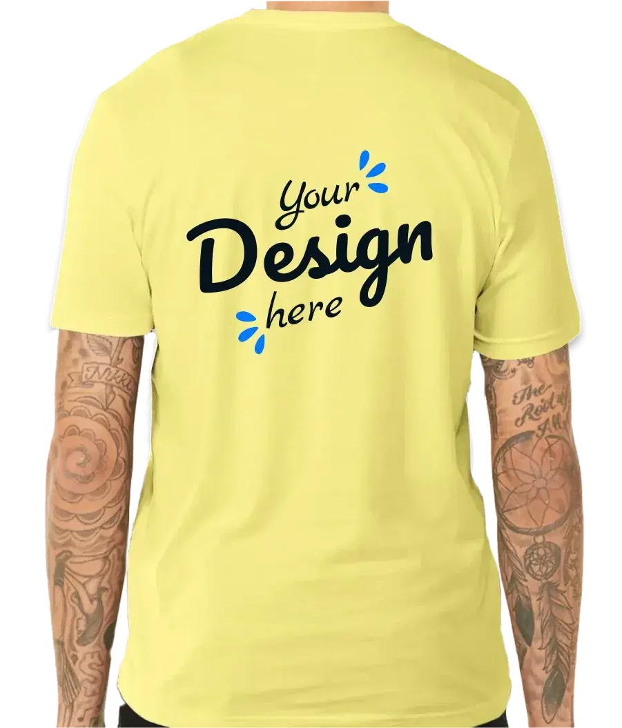 Adult Unisex Bella + Canvas Jersey Premium Yellow T-shirt Adult Unisex Bella + Canvas Jersey Premium Yellow T-shirt