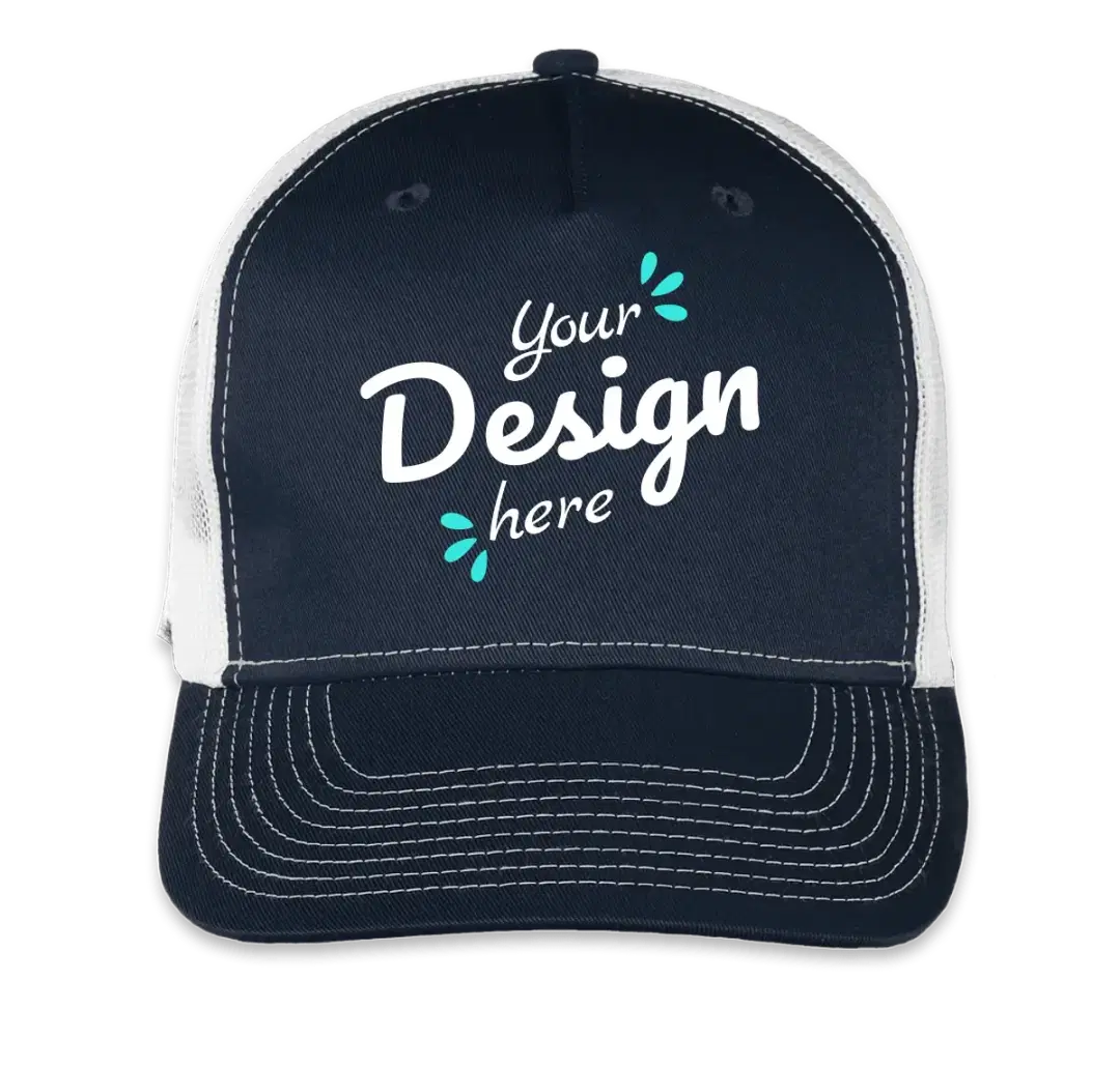 Port Authority Five-Panel Snapback Trucker Hat Black_white.webp Port Authority Five-Panel Snapback Trucker Hat Black_white.webp