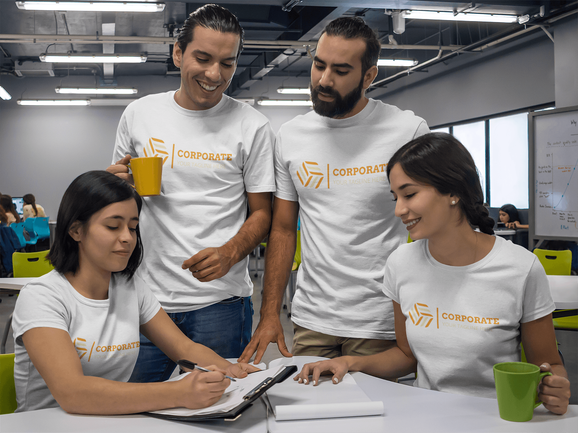 Professional Company Logo T-Shirts for Teams, Staff & Corporate Branding From SameDayCustom