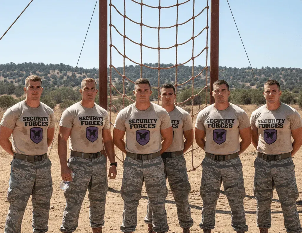 Group of military men with Designed Military T-shirts from Same Day Custom Same Day