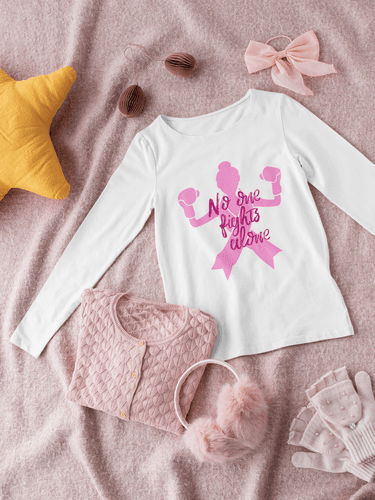 Long Sleeve Shirt for breast cancer awareness month - Pink October Long Sleeve Shirt for breast cancer awareness month - Pink October