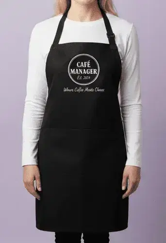 sample of custom kitchen Aprons with logo from SameDayCustom sample of custom kitchen Aprons with logo from SameDayCustom