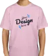 Youth Unisex Crewneck Short Sleeve Light Pink T-shirt.webp