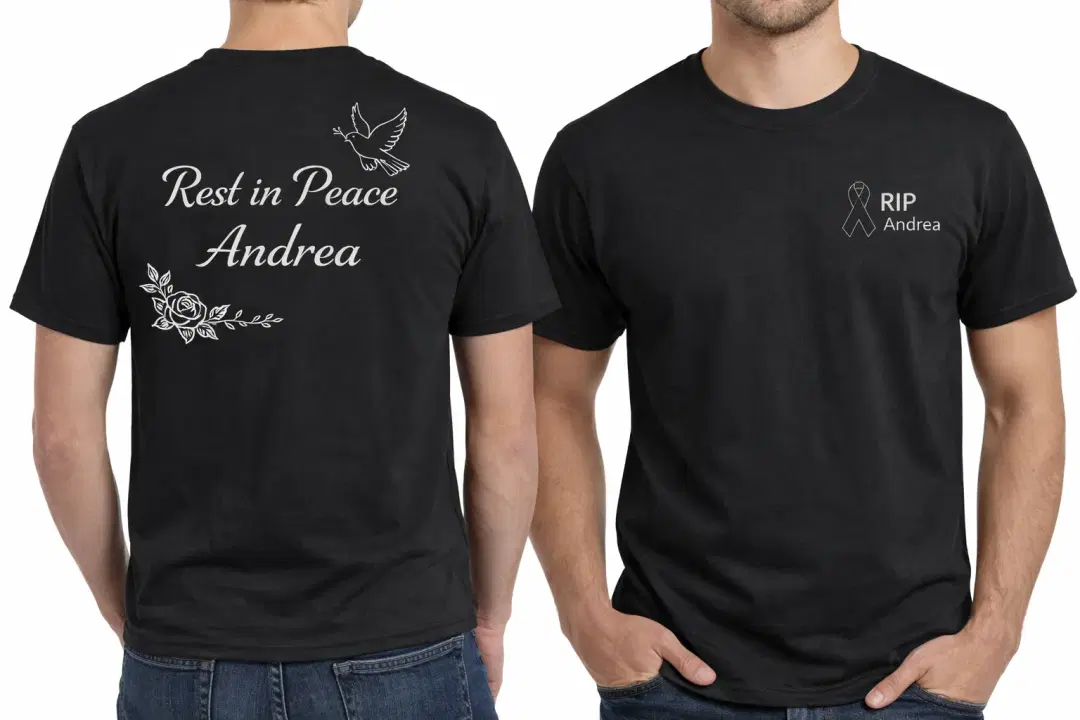 Customized Rest in Peace Funeral TShirts Same Day RIP shirts